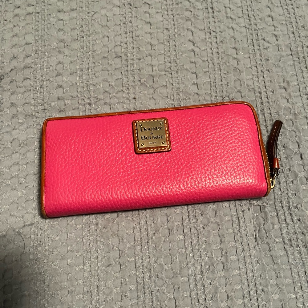 Dooney & Bourke Pink Leather Wallet